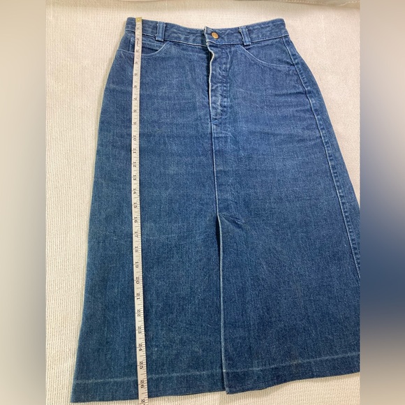 Emilio Pucci Denim Midi Skirt - Vintage - Picture 5 of 6
